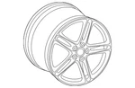 Genuine Audi Wheel Alloy 420-601-025-BG New. Price: $1589.11.
