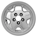 For Jeep Cherokee 87-93 Alloy Factory Wheel 5-SPOKE Gray Sparkle Silver 15X7 Used. Price: $266.26.