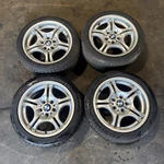 Bmw 99-06 E46 Style 68 Double Spoke 17" Wheels Rims Staggered W/ Tires Oem Used. Price: $719.20.