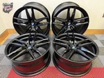 Oem 20" Bmw 810M Wheels Rims F91 F92 F90 M5 Satin Black Refinished Set Remanufactured. Price: $1999.95.