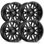 (set Of 4) Mayhem 8107 Cogent 20X10 8X6.5" -19MM Black/milled Wheels Rims New. Price: $1459.96.