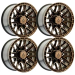 (SET-4) Arena Battle 20X9 6X139.7/6X5.5 1MM Smoked Bronze Wheels Rims Inch New. Price: $1636.00.