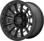 17" Kmc KM547 Carnage 17X9 5X5 Satin Black With Gray Tint Wheel 0MM Rim New. Price: $370.00.