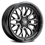 Vision 402 Riot Wheel 22X10 (-19, 8X180, 125.2) Black Single Rim New. Price: $387.89.