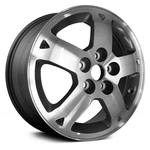 For Mitsubishi Eclipse 03-05 Alloy Factory Wheel 5-SPOKE Charcoal Gray 16X6 Used. Price: $217.91.