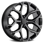 Strada Oe Replica Snowflake Wheel 26X10 (24, 6X139.7) Black Single Rim New. Price: $591.00.