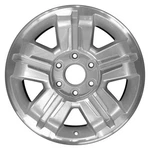For Chevy Silverado 1500 07-13 Alloy Factory Wheel 5-SPOKE Groove Machined Used. Price: $268.35.