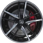 Toyota Gr Supra Wheel Rim 2020 2021 2022 19'' Black/polished #75257 Rear Remanufactured. Price: $409.40.