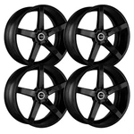(SET-4) Strada Perfetto 22X9.5 6X139.7 24MM Gloss Black Wheels Rims Inch New. Price: $1392.00.
