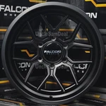 17X9 6X139.7 6X5.5 -25 Offset Falcon TX1 Apollo Black 12 Spokes Truck Wheels New. Price: $1140.00.