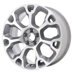 17" Fiat 500L Wheel Rim Factory Oem 61671 2014-2018 Machined Grey Remanufactured. Price: $395.00.
