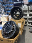 (qty 5) Reika Marauder R45V Supersingle Van 17X8 6X205 ET+89 & -120 Black New. Price: $1999.95.
