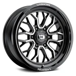 Vision 402 Riot Wheel 20X12 (-51, 8X165.1, 125.2) Black Single Rim New. Price: $342.19.