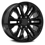 For Gmc K1500 88-89 Alloy Factory Wheels 6 Double-spoke Gloss Black 18X8.5 New. Price: $254.00.