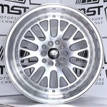 17" 17X9 5X100/114.3 +20 Mst MT10 Machine Face Silver Mesh Lip W/ Rivets Wheels New. Price: $904.00.