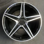Front Mercedes-benz Machined Black C-class Original Wheel 18" 2015-2019 85372B Used. Price: $629.97.