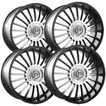 (set Of 4) Pinnacle P310 Noble 22X9 5X4.5"/5X120 +35 Black/machined Wheels Rims New. Price: $1193.96.