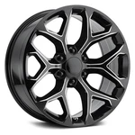 REPLICA1 RP09 Wheel 22X9 (24, 6X139.7, 78.1) Black Single Rim New. Price: $397.09.