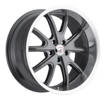 18" Vision 143 Torque Gunmetal Machined Lip 18X8.5 Wheel 5X115 10MM Rim New. Price: $234.60.
