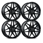 (SET-4) Dolce Verona 24X10 Blank 25MM Glossy Black Wheels Rims Inch New. Price: $2692.00.
