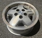 Jeep 15" Factory Wheel Yj Wrangler Xj Cherokee Aluminum Jurrasic OF2 Used. Price: $99.99.