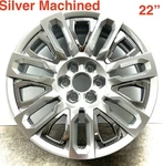 1 Single Gmc Sierra Yukon Denali Ultimate 22 Oem Silver Machined Wheel Rim 3650 New. Price: $325.00.