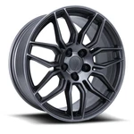 Factory Reproductions Fr 401 C8 Z06 19X10 5X120.65 79 Titanium Grey Mach (qty 4) New. Price: $1420.00.
