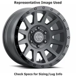 Icon Vehicle Dynamics 2017858347DB Compression 17"X8.5" Wheel - Double Black New. Price: $318.23.