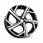 18" Volkswagen Golf Gti Wheel Rim Factory Oem ALYWB096 2024-2025 Machined Black Remanufactured. Price: $695.00.