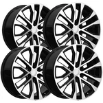 (set Of 4) Oe Concepts FD11 Xlt 22X9.5 6X135 +44MM Black/machined Wheels Rims New. Price: $1070.96.