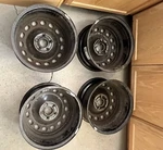 Rsswsteel Rims - Black 16" 7" Used Sku: X43659. Price: $250.00.