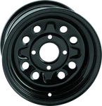 Quadboss Steely Wheel 12X7 - Fits 4+3, 4/110 Bolt Pattern For Powersports New. Price: $81.67.