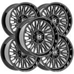(set Of 5) Hostile H143 Rampage 22X10 6X5.5" -25MM Gloss Black Wheels Rims New. Price: $2775.00.
