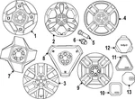 Genuine Kia Wheel 52910-DO110 New. Price: $755.24.