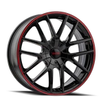 Touren 3260 TR60 17X7.5 Gloss Black Wheel With Red Ring For 5X108/114.3 Bolt New. Price: $198.99.