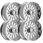 (set 4) Fittipaldi Off-road FA08MC 20X10 8X6.5" -19MM Mirror Coat Wheels Rims New. Price: $1812.00.