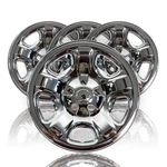4 Chrome 16" Wheel Skins Hub Cap Covers 5 Lug For 02-07 Jeep Liberty Steel Rim New. Price: $76.95.