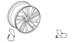 Genuine Audi Wheel Alloy 4J3-601-025-T New. Price: $1763.62.