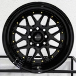 1-NEW 15" Vors VR7 Wheel 15X9 4X100/4X114.3 Black Rim 73.1. Price: $165.00.