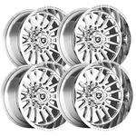 (set 4) Gear Off-road 764C Leverage 20X12 8X6.5" -44MM Chrome Wheels Rims New. Price: $1838.96.