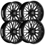 (set Of 4) Artem A206 Novus Flow Formed 22X12 6X135 -44MM Black/milled Wheels New. Price: $1996.00.