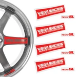 TE37SL Decal Set Vinyl Spoke Replacement Sticker For Volk Racing Rim Wheel 19" New. Price: $20.69.