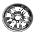 Painted Silver Alloy Wheel X 36116765762,36116775593,36116775993 Remanufactured. Price: $213.77.