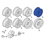 Ford Maverick 2022-2024 NZ6Z1015A Wheel New. Price: $165.57.