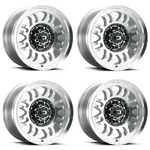 Set 18" Vision 409 Inferno Milled Machine Face 18X8.5 Wheels 6X5.5 (6X139.7) New. Price: $1387.08.
