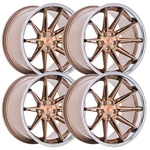 (SET-4) Ferrada CM2 20X10.5 5X120 Cobre Chrome 25MM Wheels Rims Inch New. Price: $3140.00.