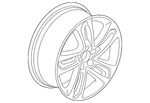 Genuine Acura Wheel Alloy 42700-TYR-A01 New. Price: $480.14.
