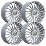 (SET-4) Ravetti M17 22X9 5X114.3/5X120 40MM Silver Brushed Wheels Rims Inch New. Price: $1472.00.