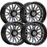 Inch 22X10 Hardcore HC101 Black Milled Wheel Rim 5X5.5 5X139.7 -25 New. Price: $1800.00.