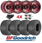 Red Black Lip Wheels & Bfgoodrich Tires Package Set Jeep Wrangler Gladiator New. Price: $2349.00.